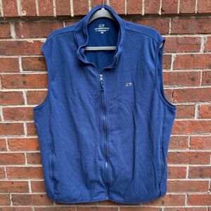 Vineyard Vines Blue Full Zip Vest Size XXL 2XL Men’s